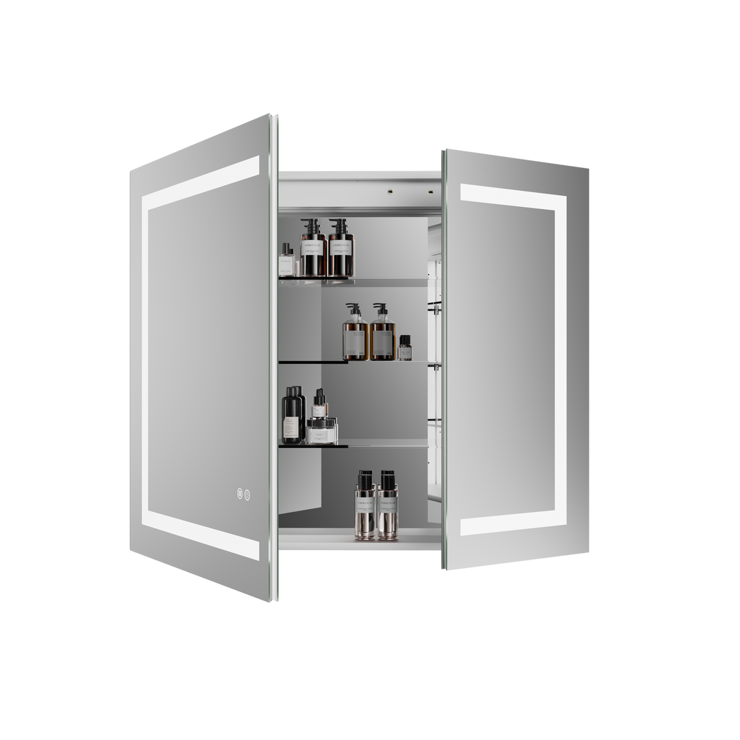LumiVault – Frameless Smart LED Mirror Cabinet