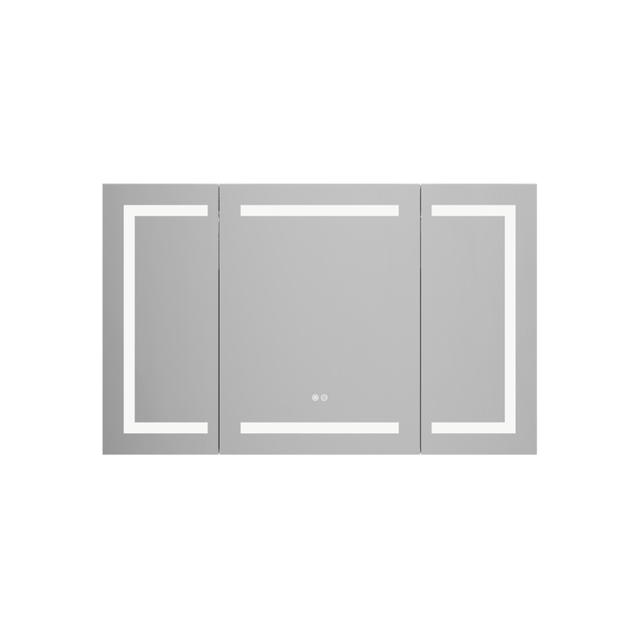 LumiVault – Frameless Smart LED Mirror Cabinet